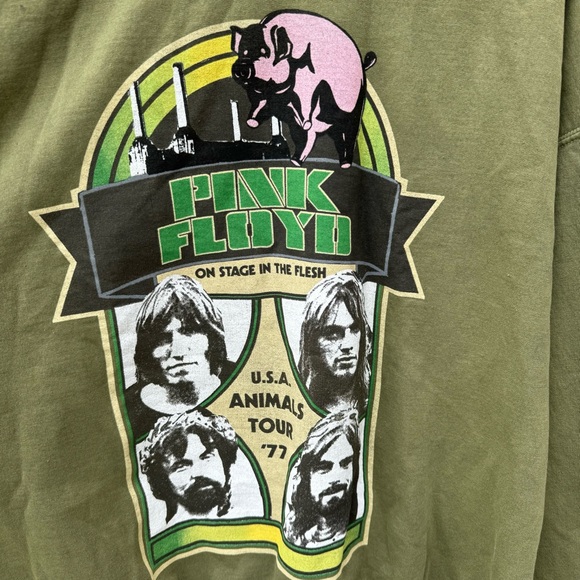 UO Green Pink Floyd Sweatshirt - Picture 4 of 9